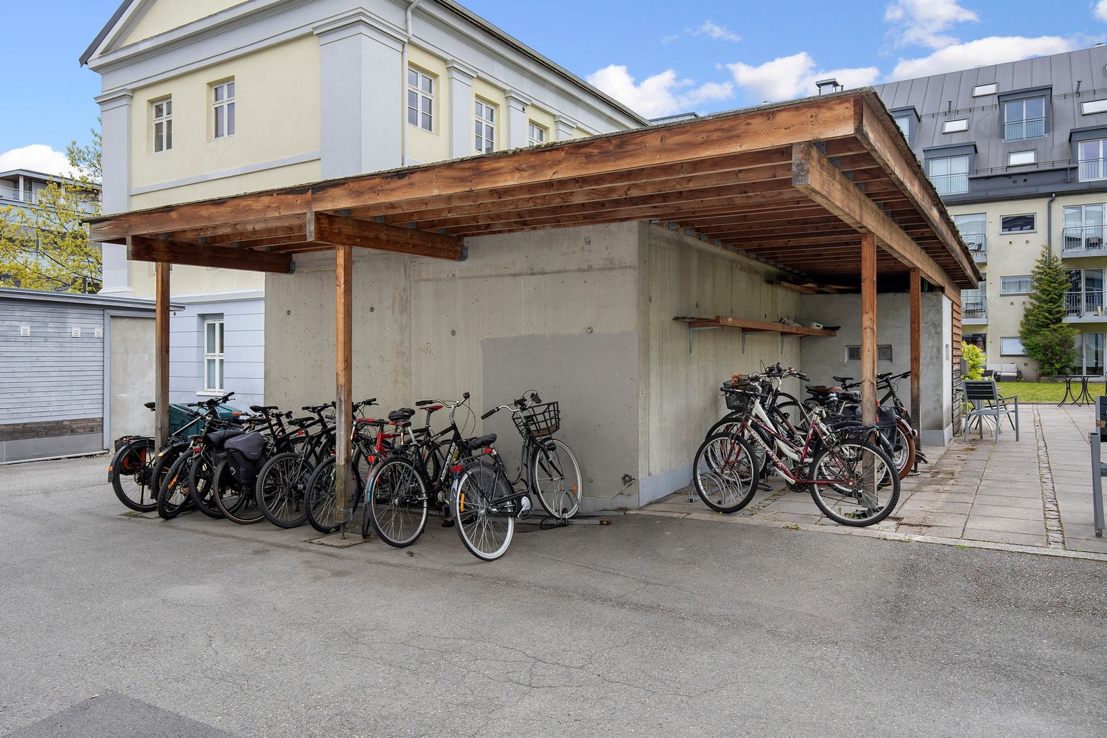 Sykkelparkering. Galleribilde