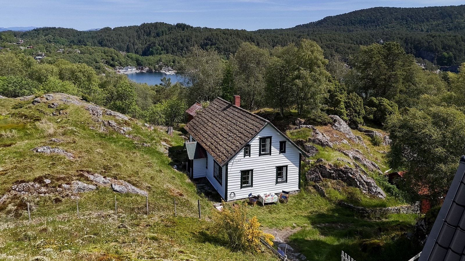 Eiendommen er et tidligere småbruk beliggende på Huftarøy i Austevoll kommune, og består av to teiger. Galleribilde