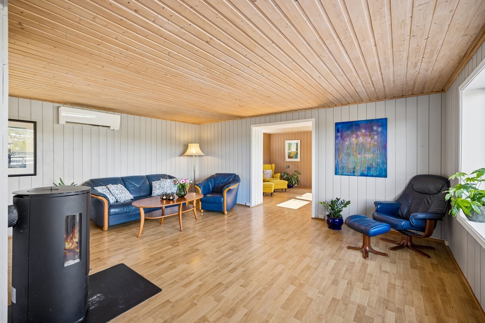 De store vinduene slipper inn rikelig med dagslys. Galleribilde