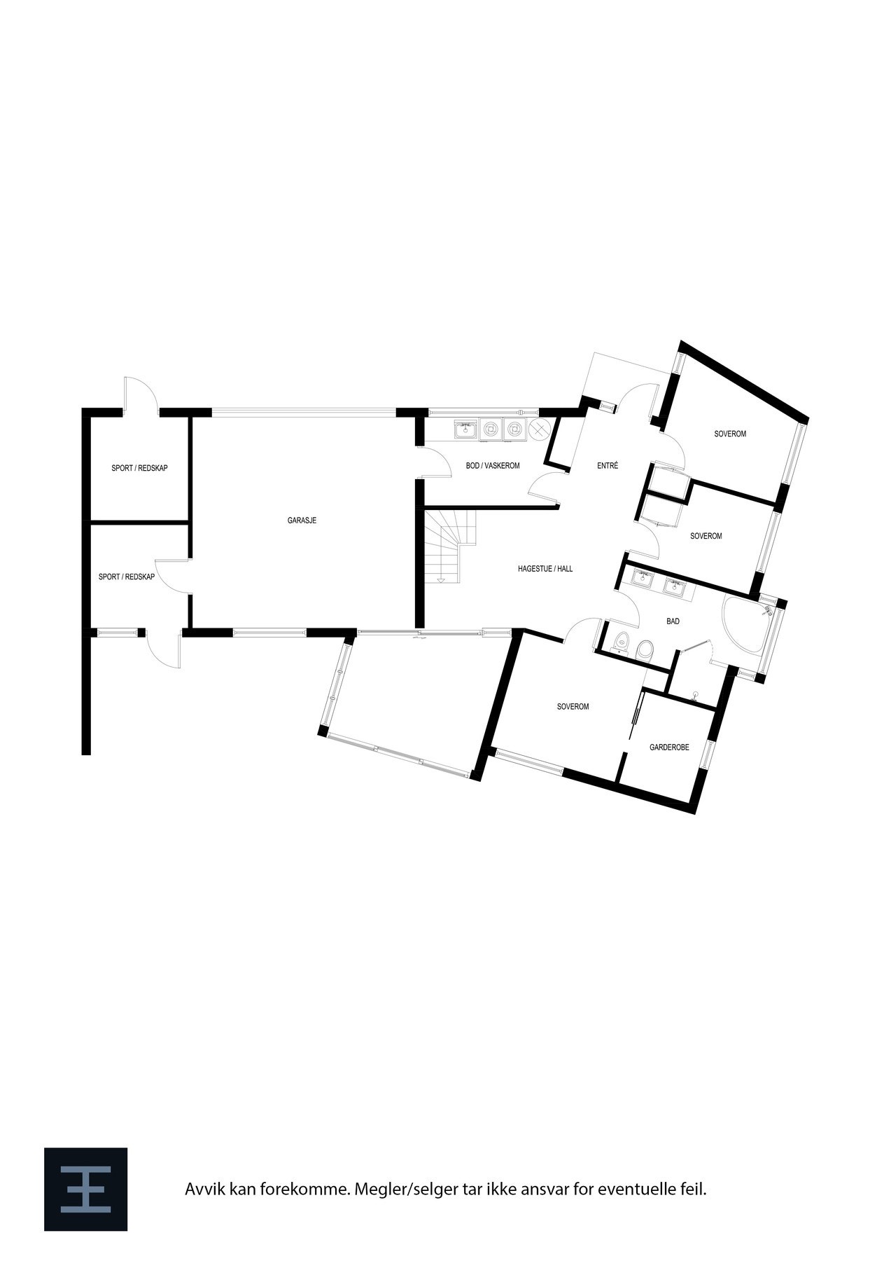 Plantegning - 1. etasje Galleribilde