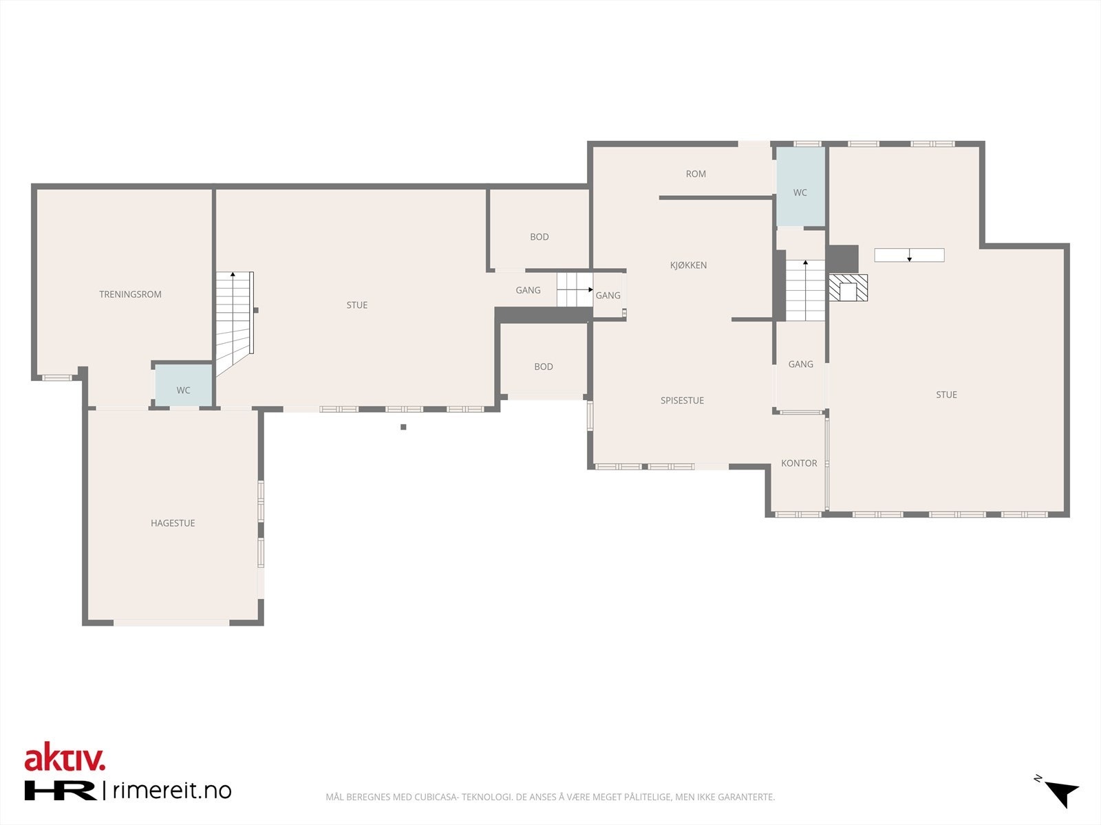 Plan første etasje Galleribilde