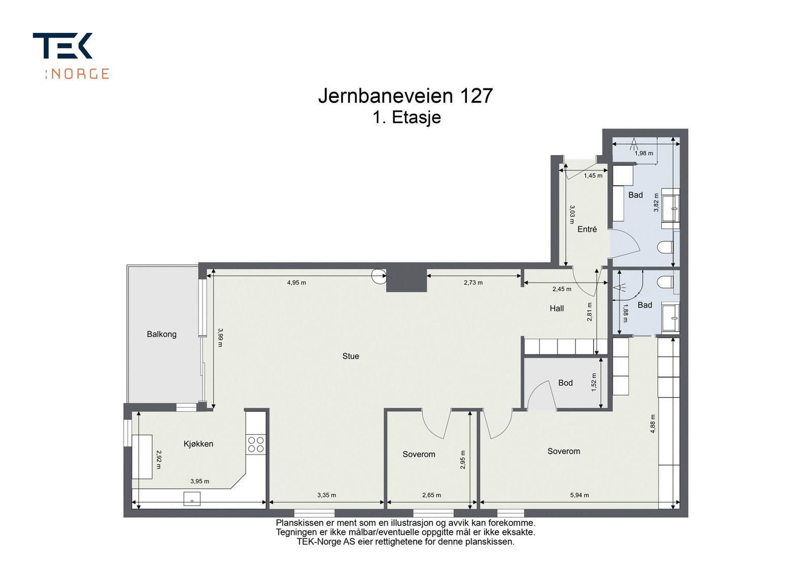 Plantegning Galleribilde