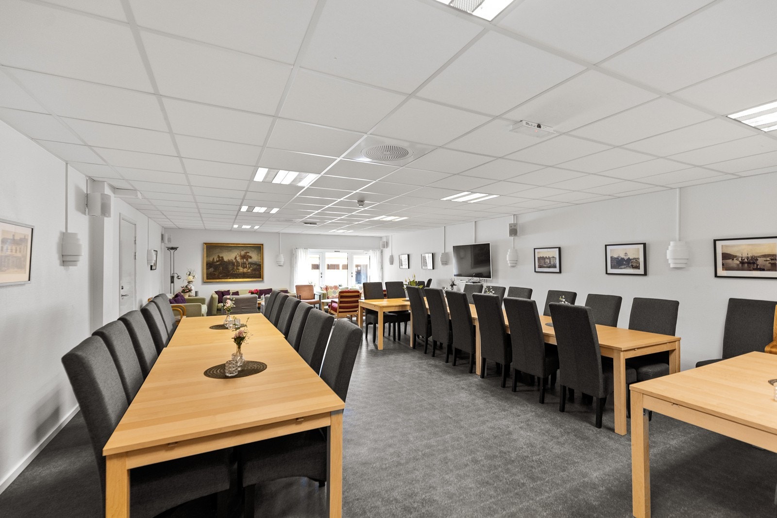 Fellesrom - gratis utlån for beboere. Kan også leies for arrangementer mot kostnad. Galleribilde