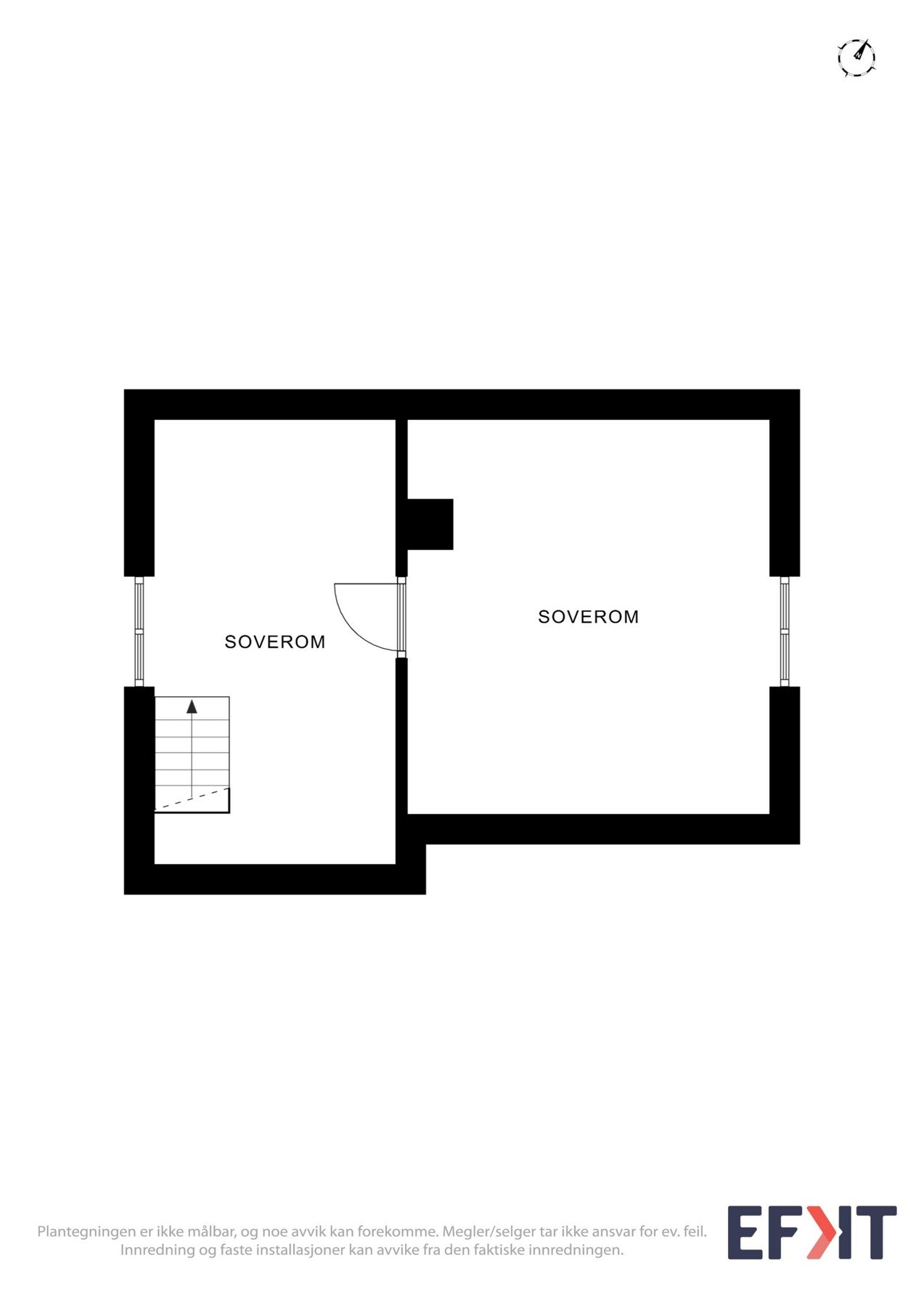 Plantegning loftsetasje. Galleribilde