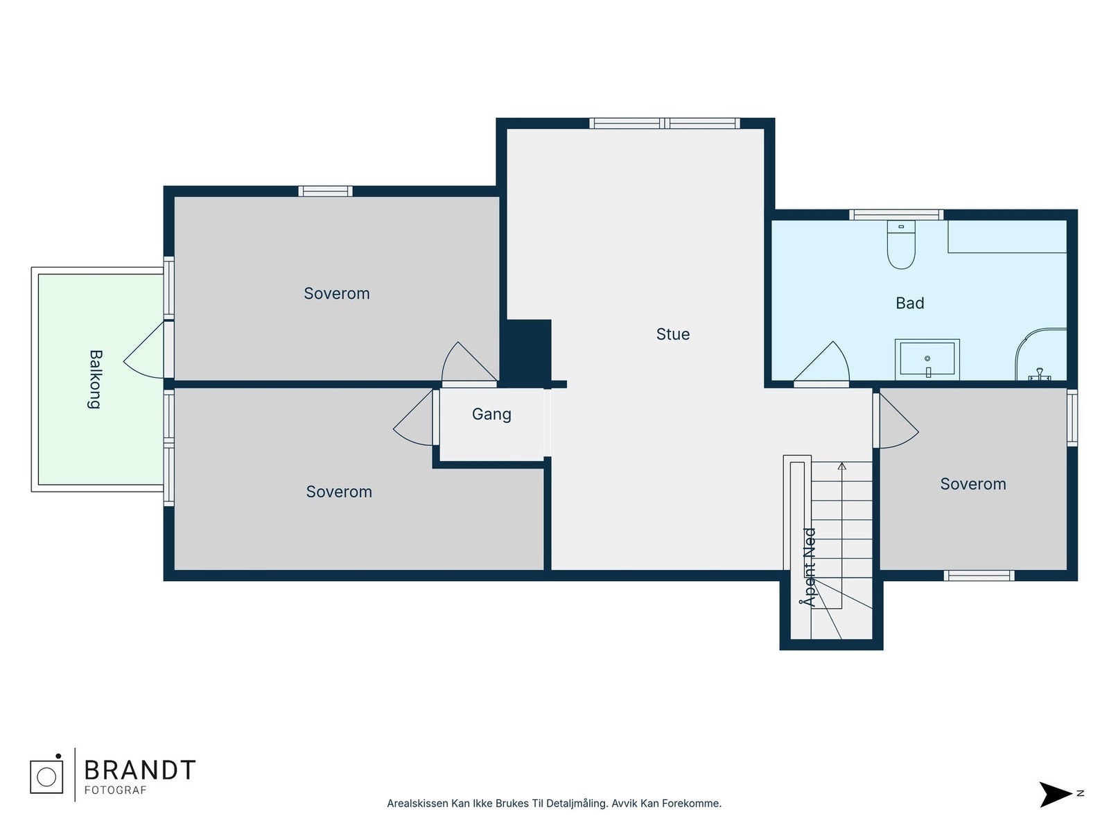 Plantegning loftsetasje Galleribilde