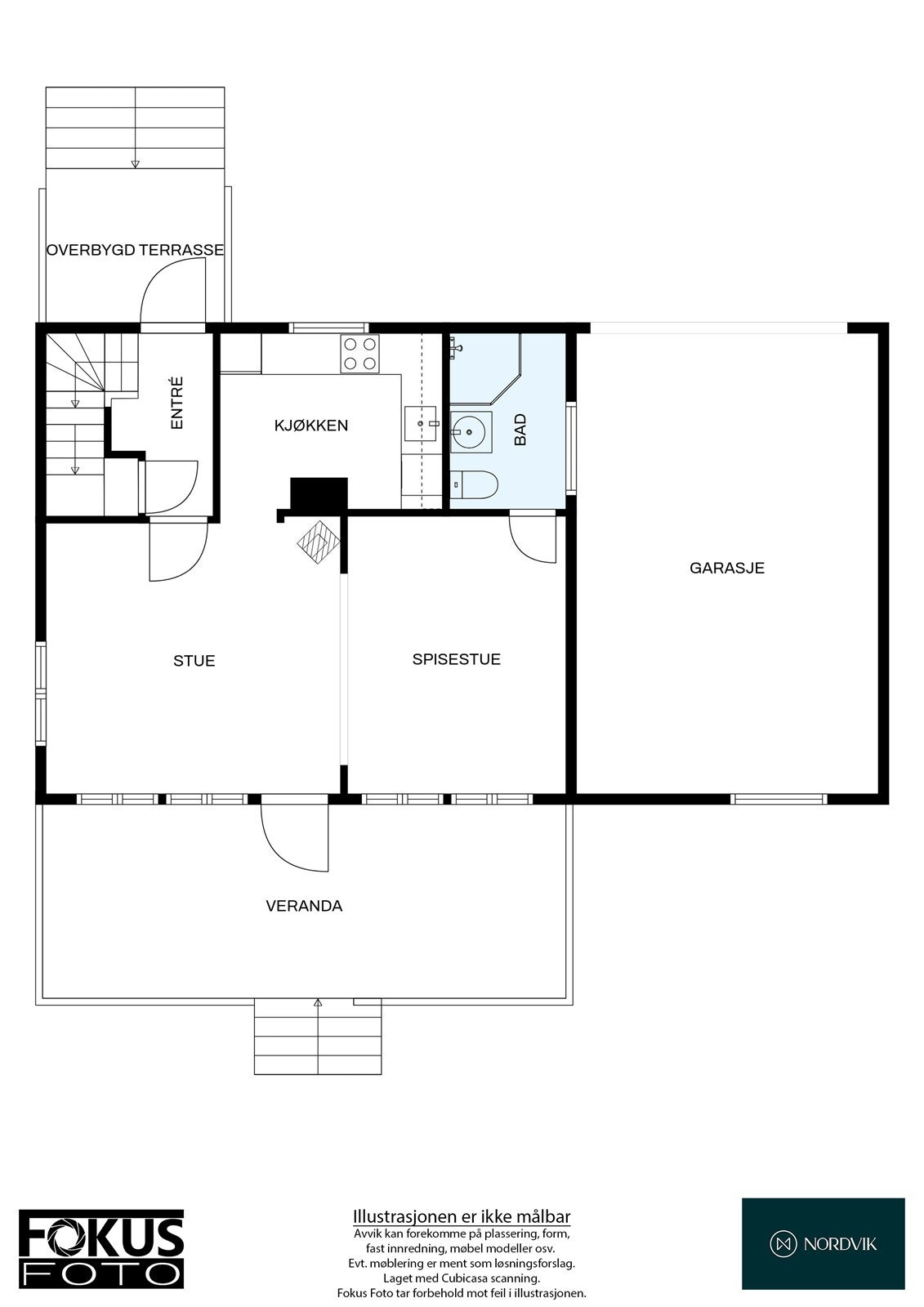Plantegning 1. etasje Galleribilde