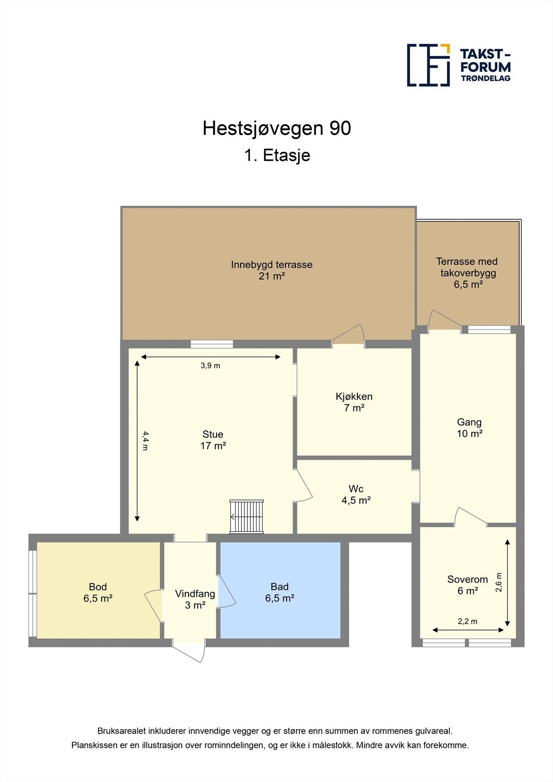 Planskisse første etasje. Galleribilde