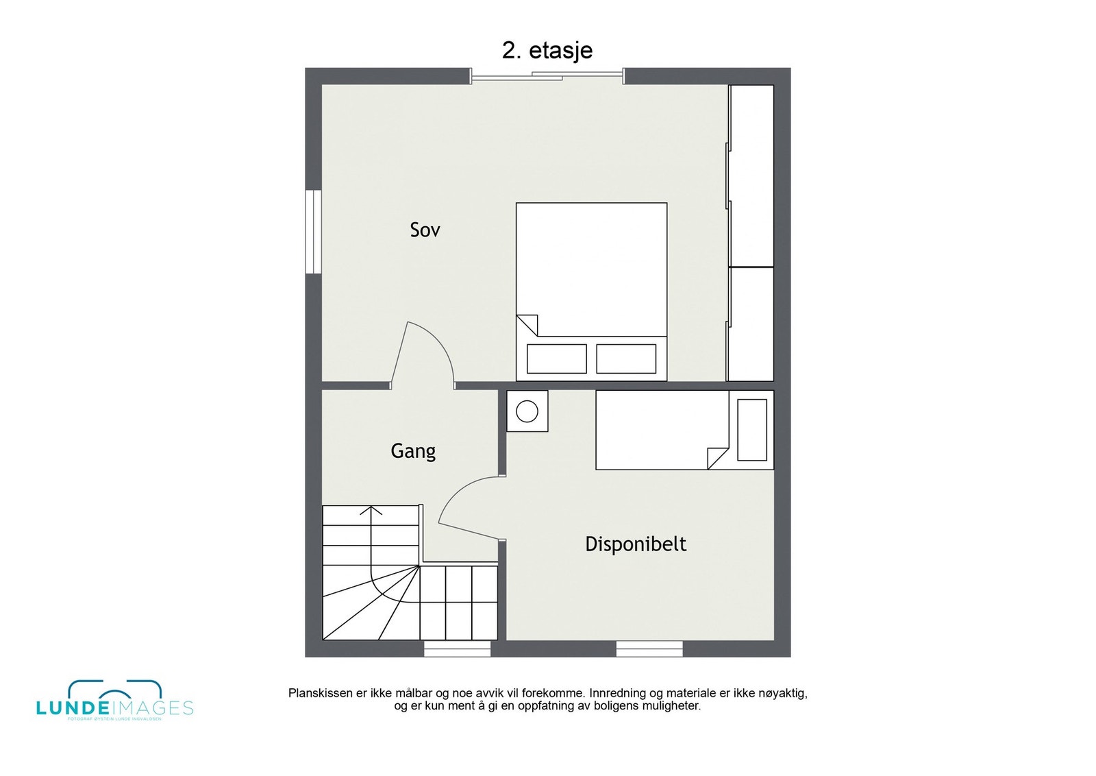 Planskisse 2. etasje - ikke målbar Galleribilde