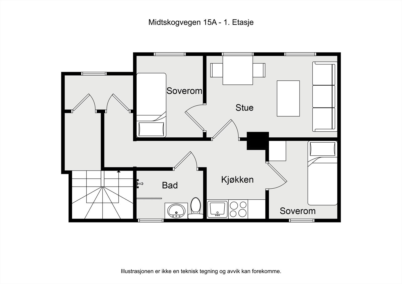 - Plantegning 1.etasje - Galleribilde