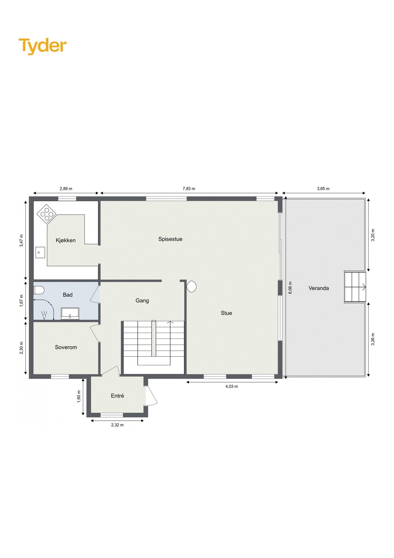 Plantegning 1.etasje Galleribilde
