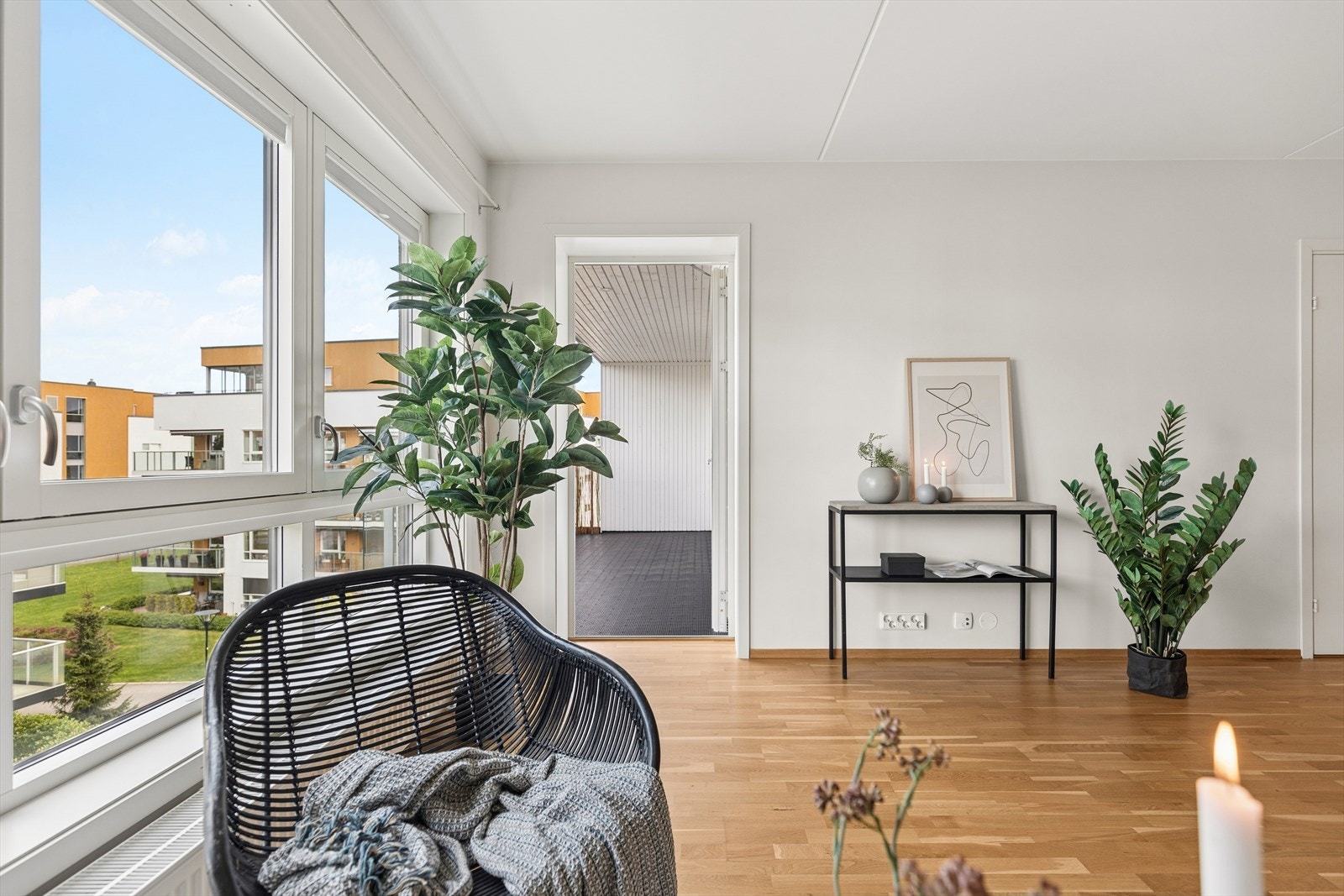 Dør fra stue til terrassen Galleribilde