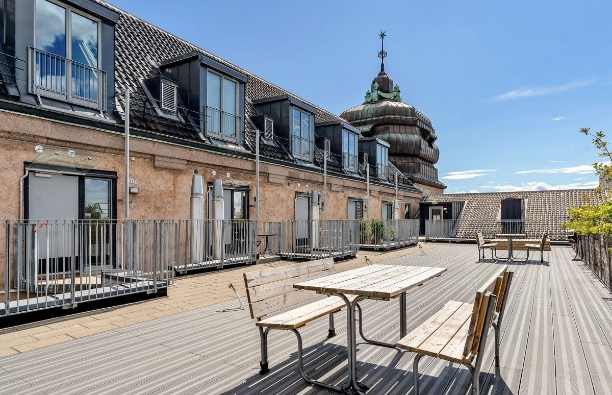 Tilgang til felles takterrasse rett utenfor døren Galleribilde