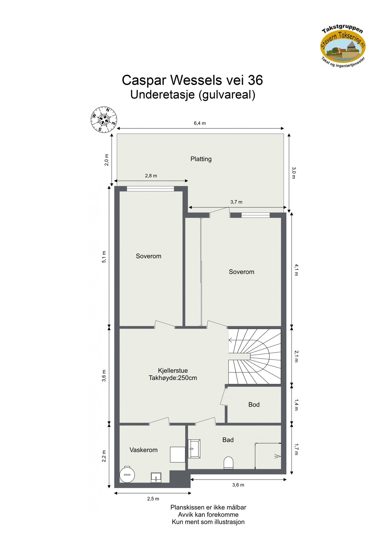 Plantegning (U.etasje) Galleribilde