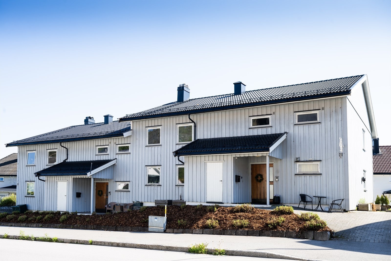 Fasaden ved inngangspartiet. Galleribilde