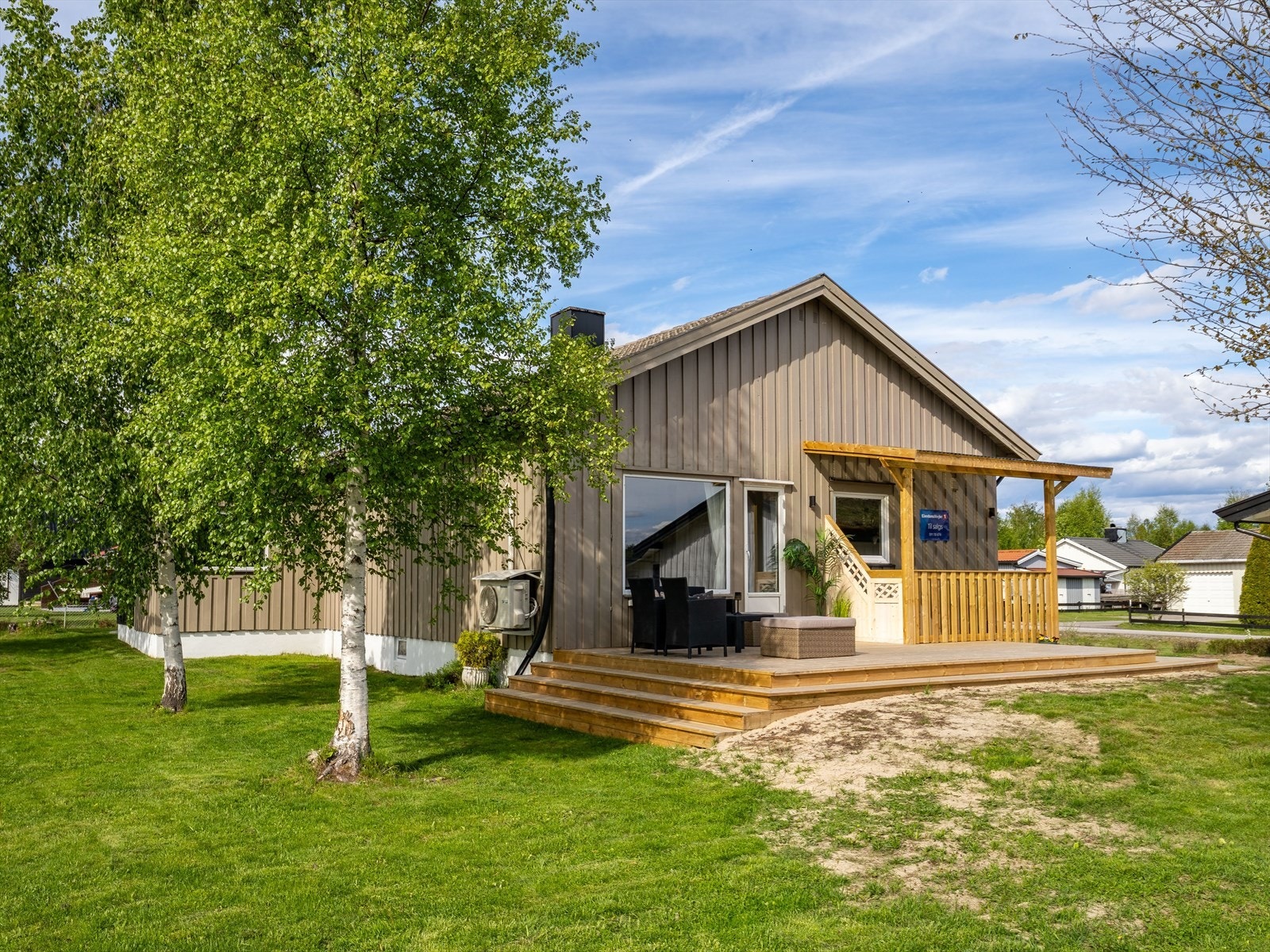 Terrasse med gode sol- og lysforhold Galleribilde