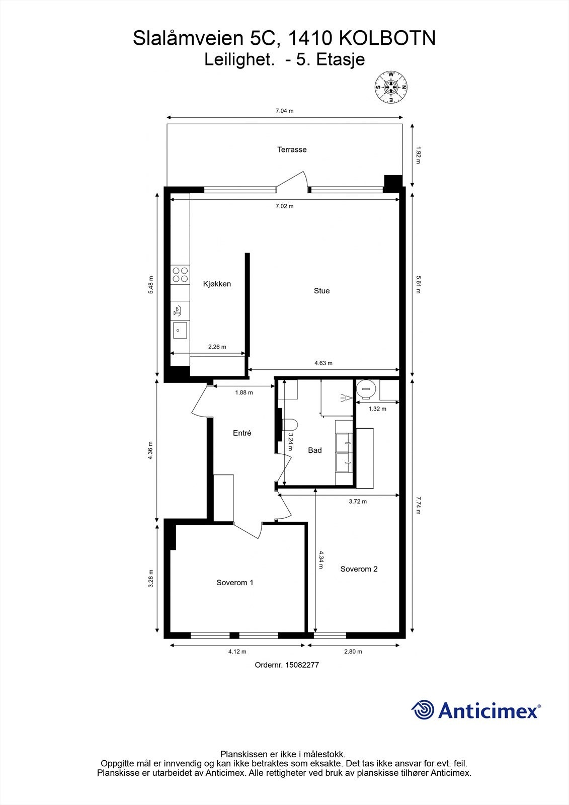 Plantegning 5.etasje Galleribilde