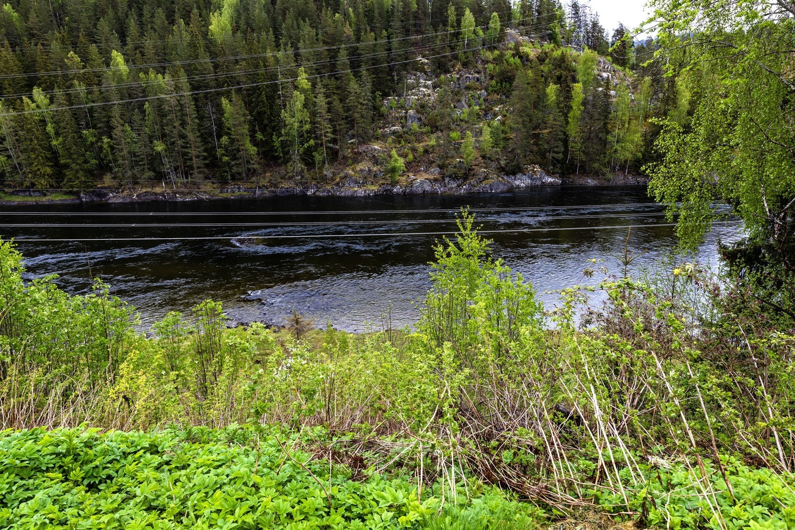 Eiendommen har en naturskjønn beliggenhet med nærhet til elven. Galleribilde