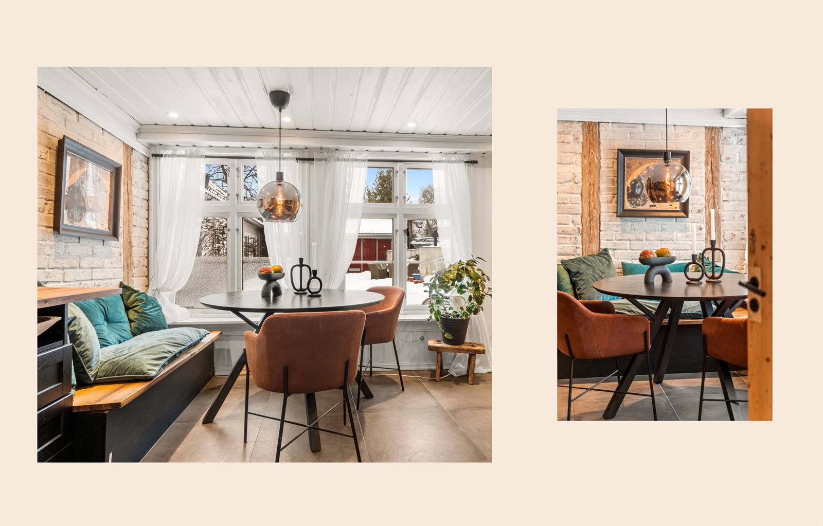 De store vinduene slipper inn rikelig med dagslys. Galleribilde