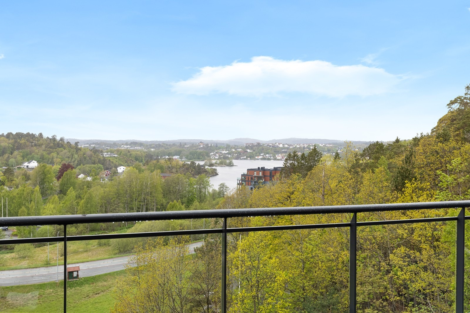Nydelig utsikt fra terrassen Galleribilde