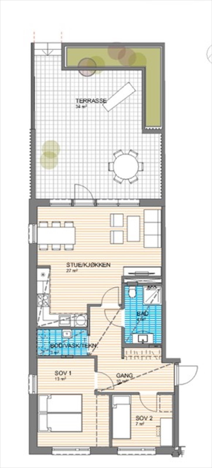 Planskisse Galleribilde