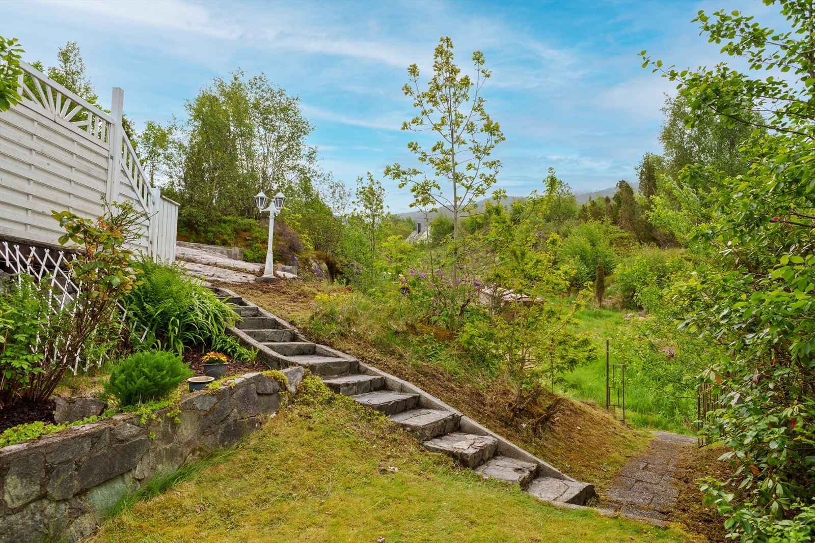 Eiendommen er frodig. Galleribilde