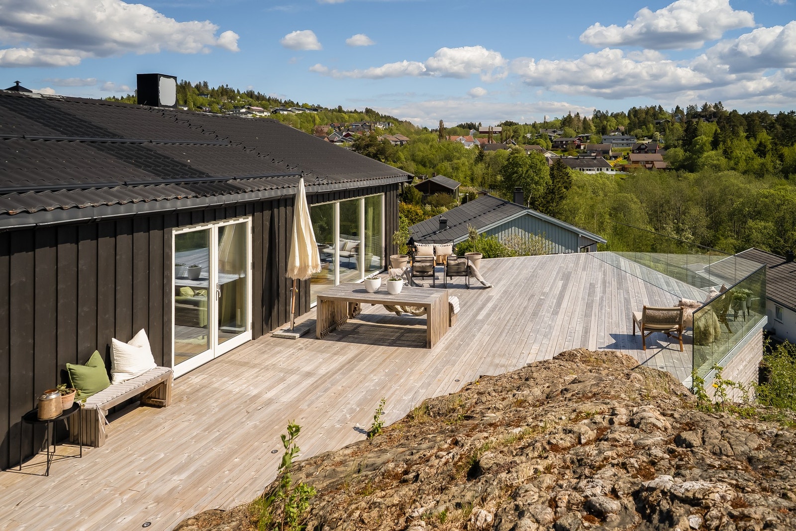 Skjermet og uten innsyn. Grenser til friområde. Galleribilde
