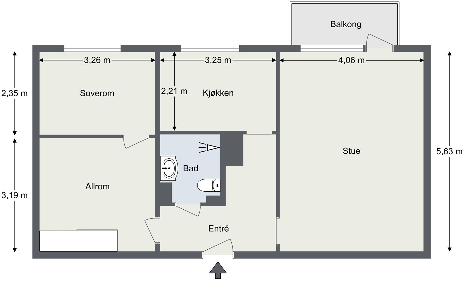 Plantegning Galleribilde