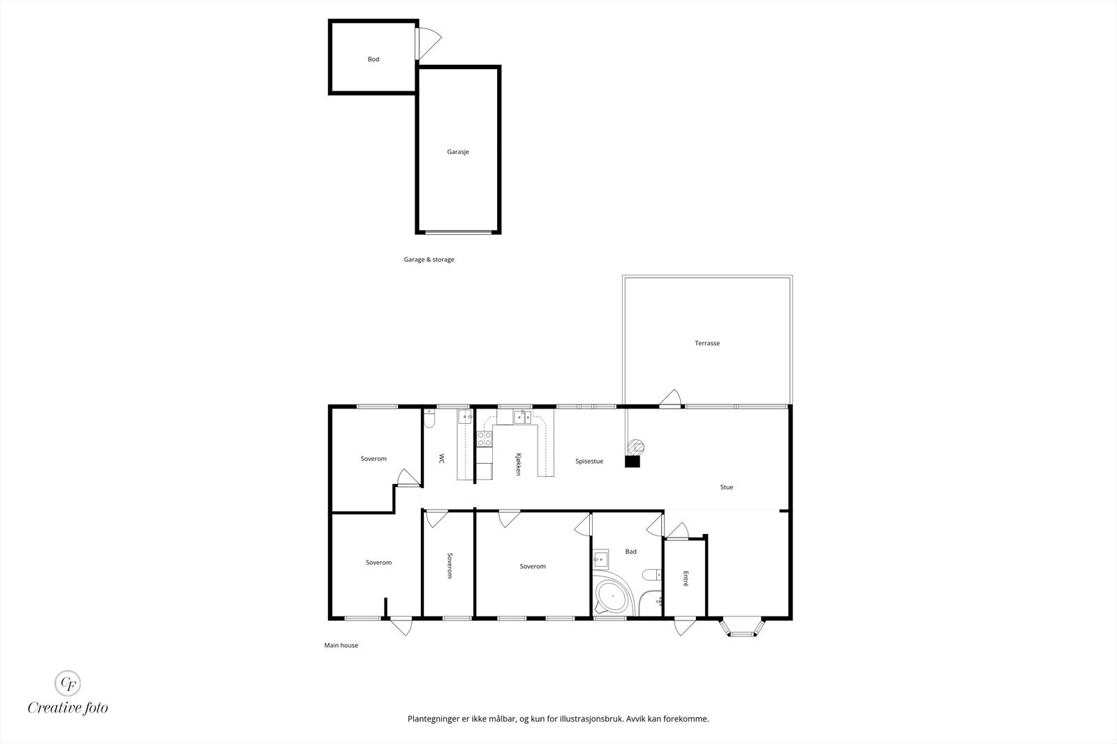 Plantegning Galleribilde