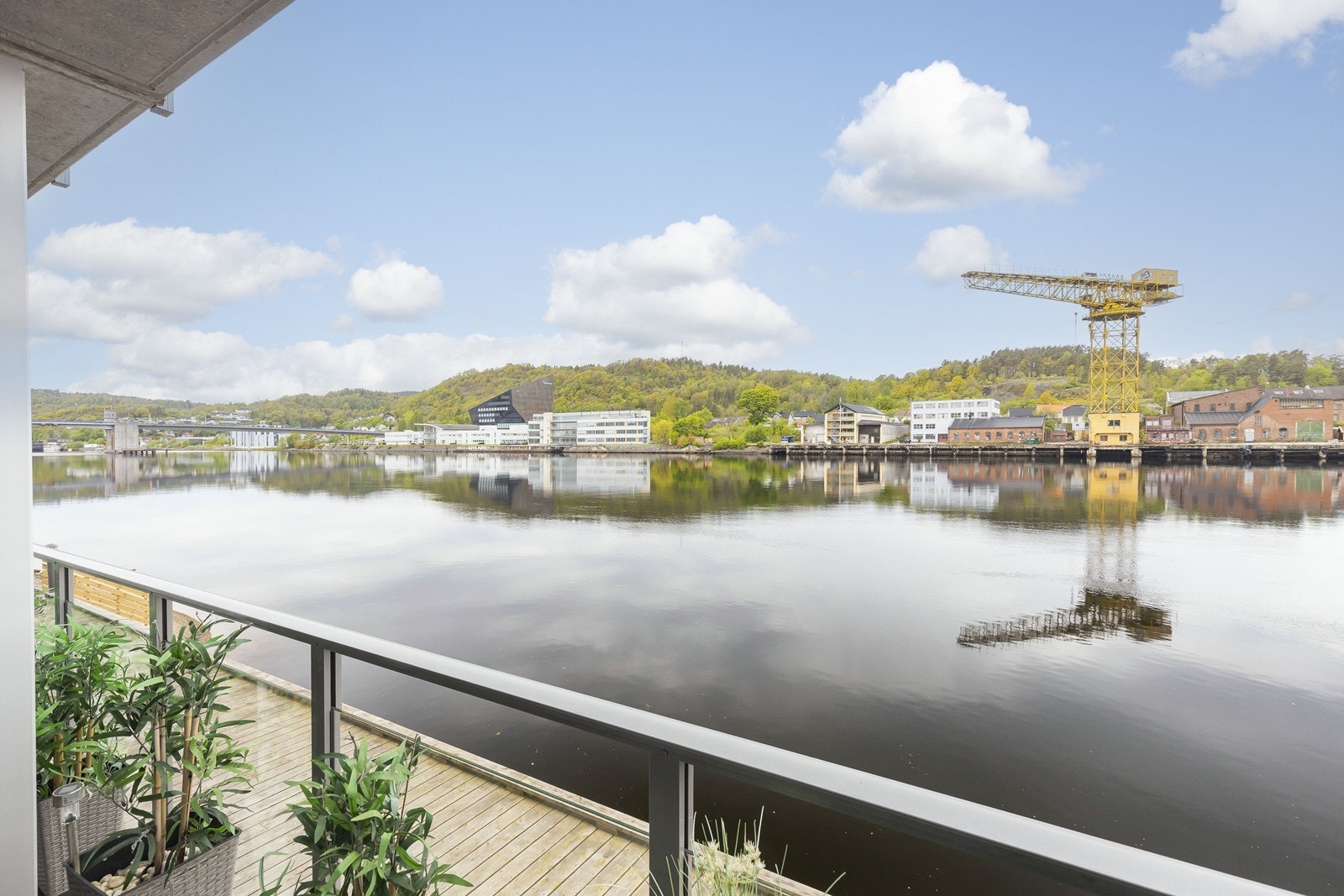 Nydelig utsikt fra terrassen Galleribilde