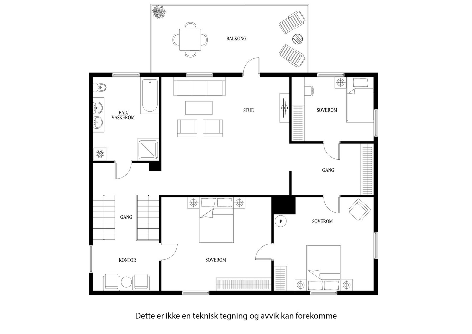 Plantegning 2. etasje Galleribilde