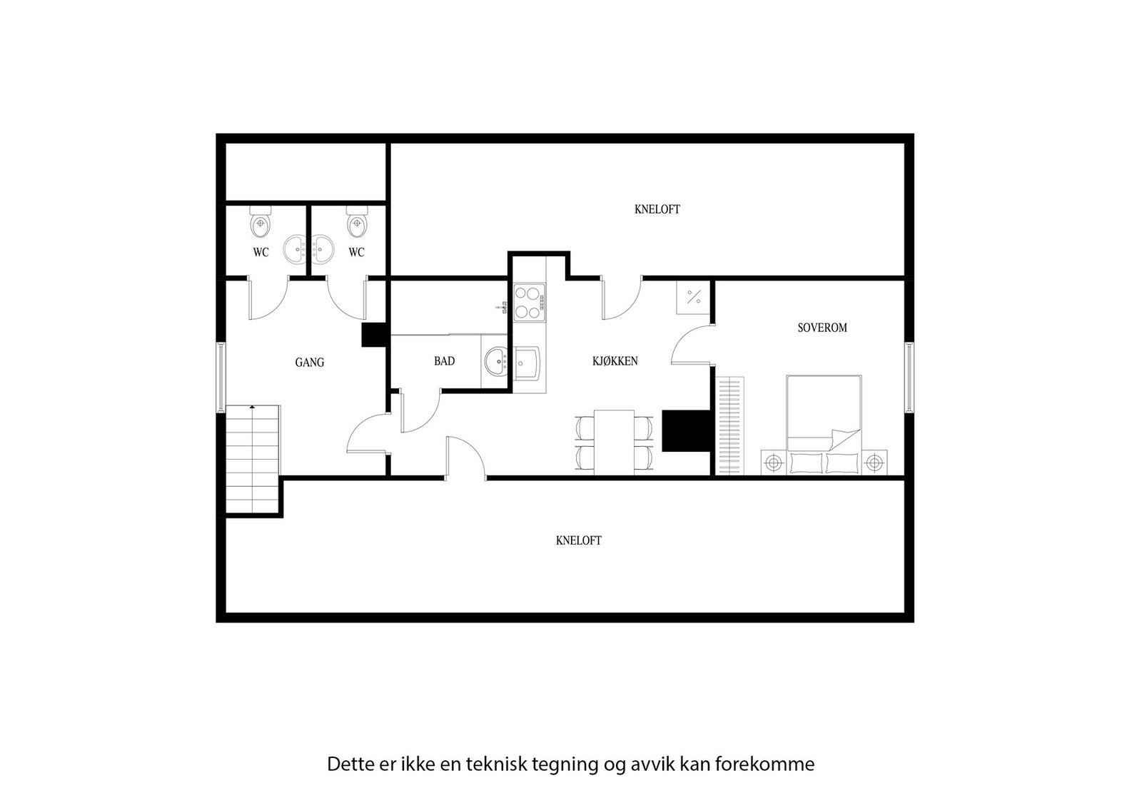 Plantegning loft Galleribilde