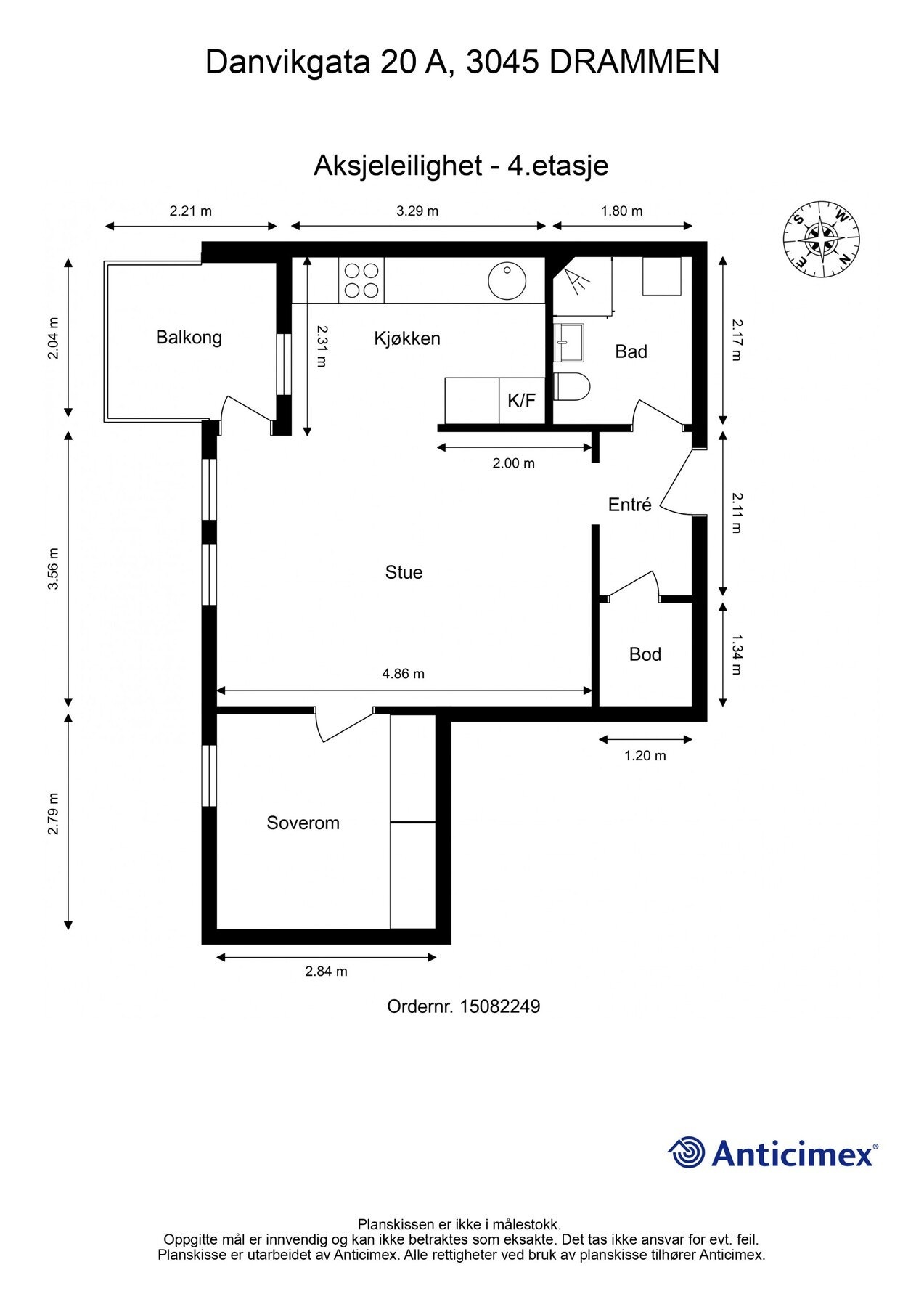 Plantegning 4. etasje. Galleribilde