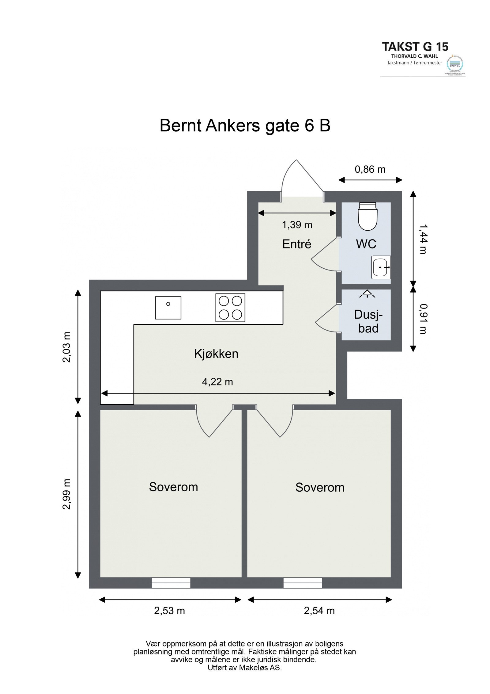 Bernt Ankers gate 6 B - 2D - Letterhead Galleribilde