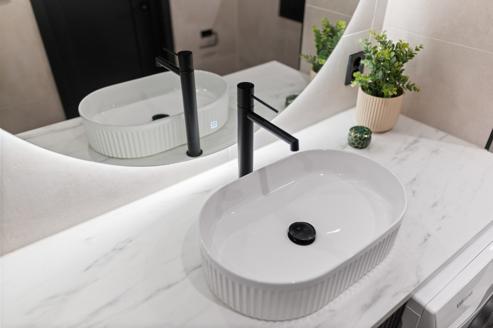 Badet ble totalrenovert i 2024 hvor arbeidene er utført i sin helhet av faglærte Galleribilde
