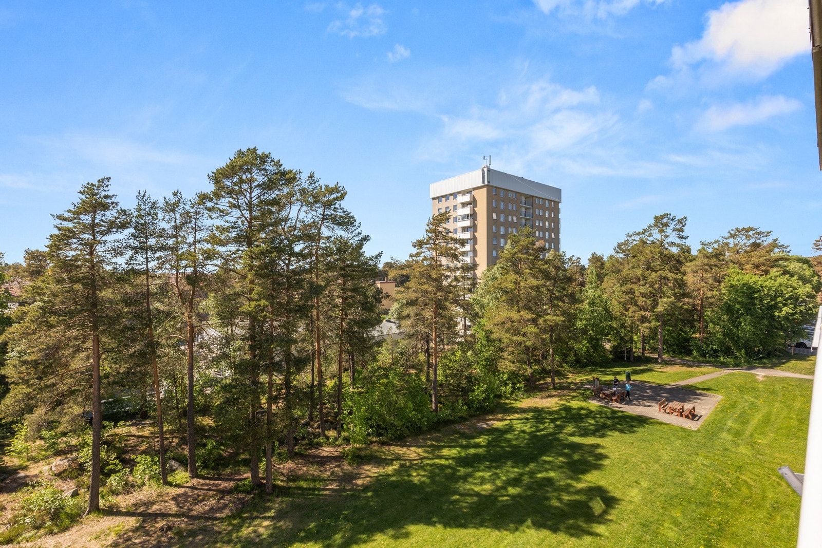 Hyggelig utsyn fra balkongen. Galleribilde