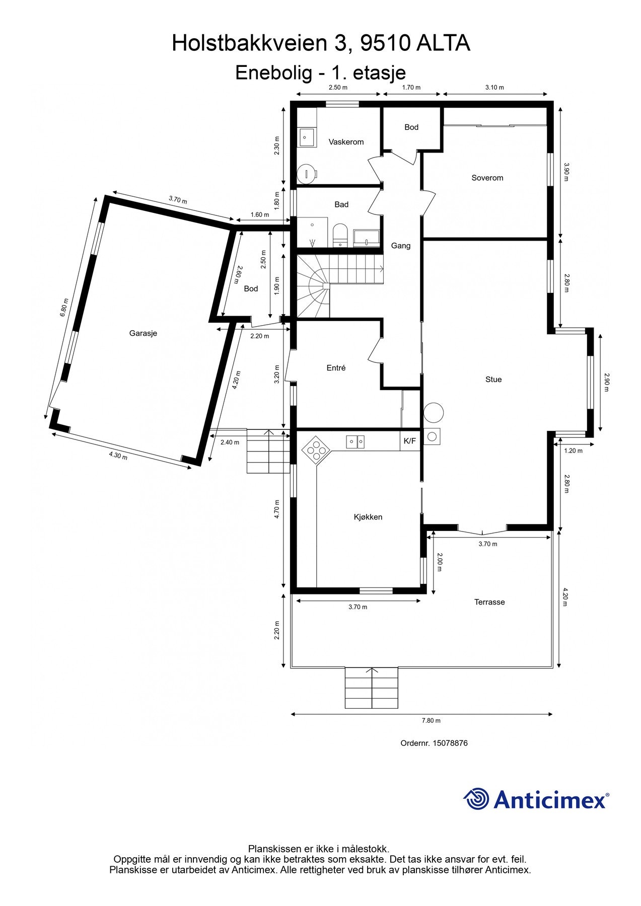 Plantegning 1. etasje. Galleribilde
