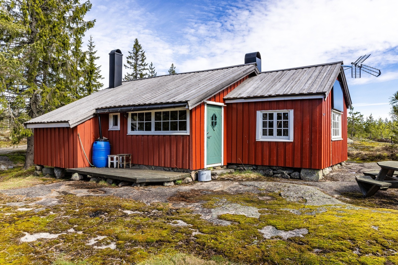 Eiendommen har en sydvendt treplatting. Galleribilde