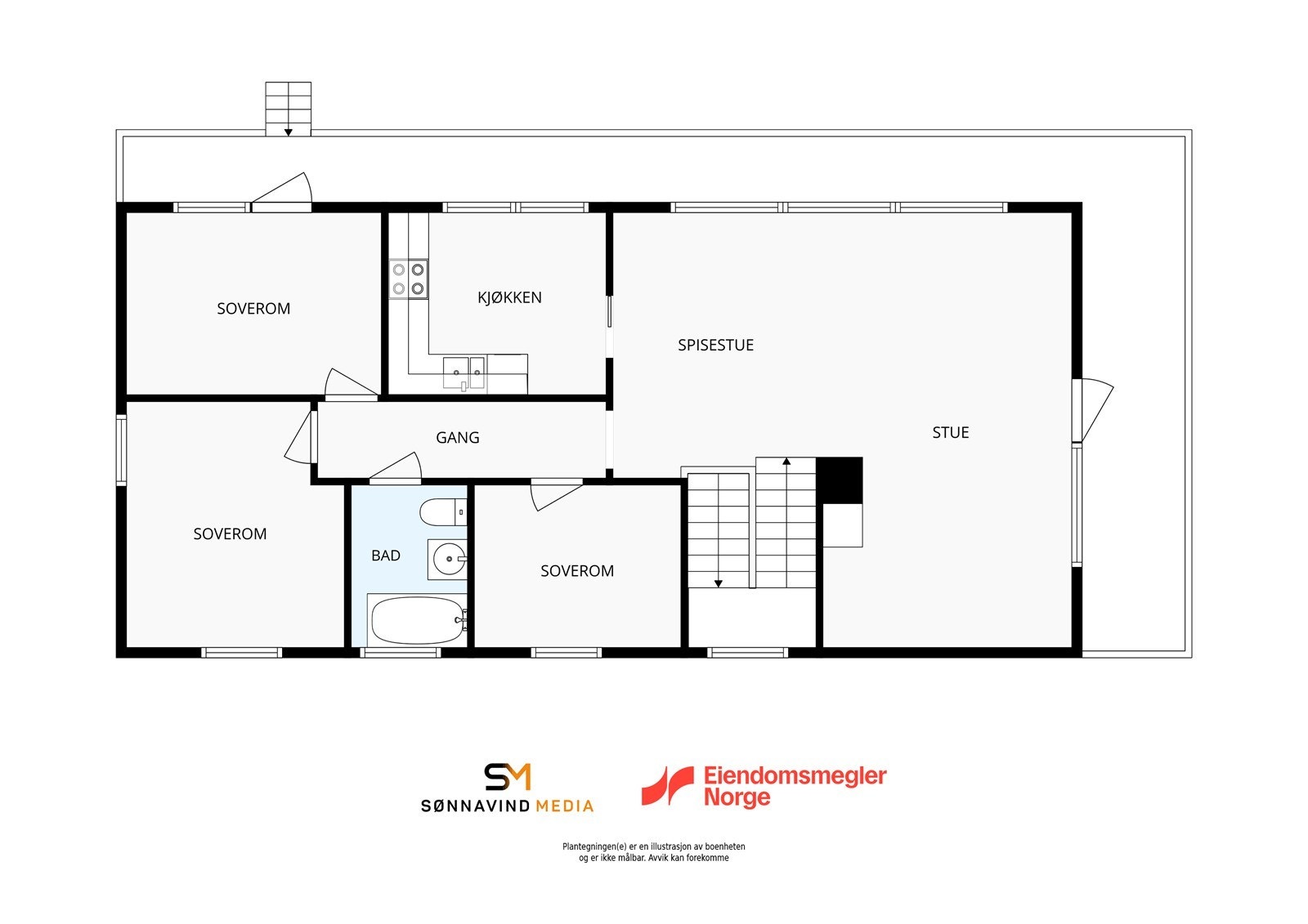 Plantegning 2. etasje Galleribilde