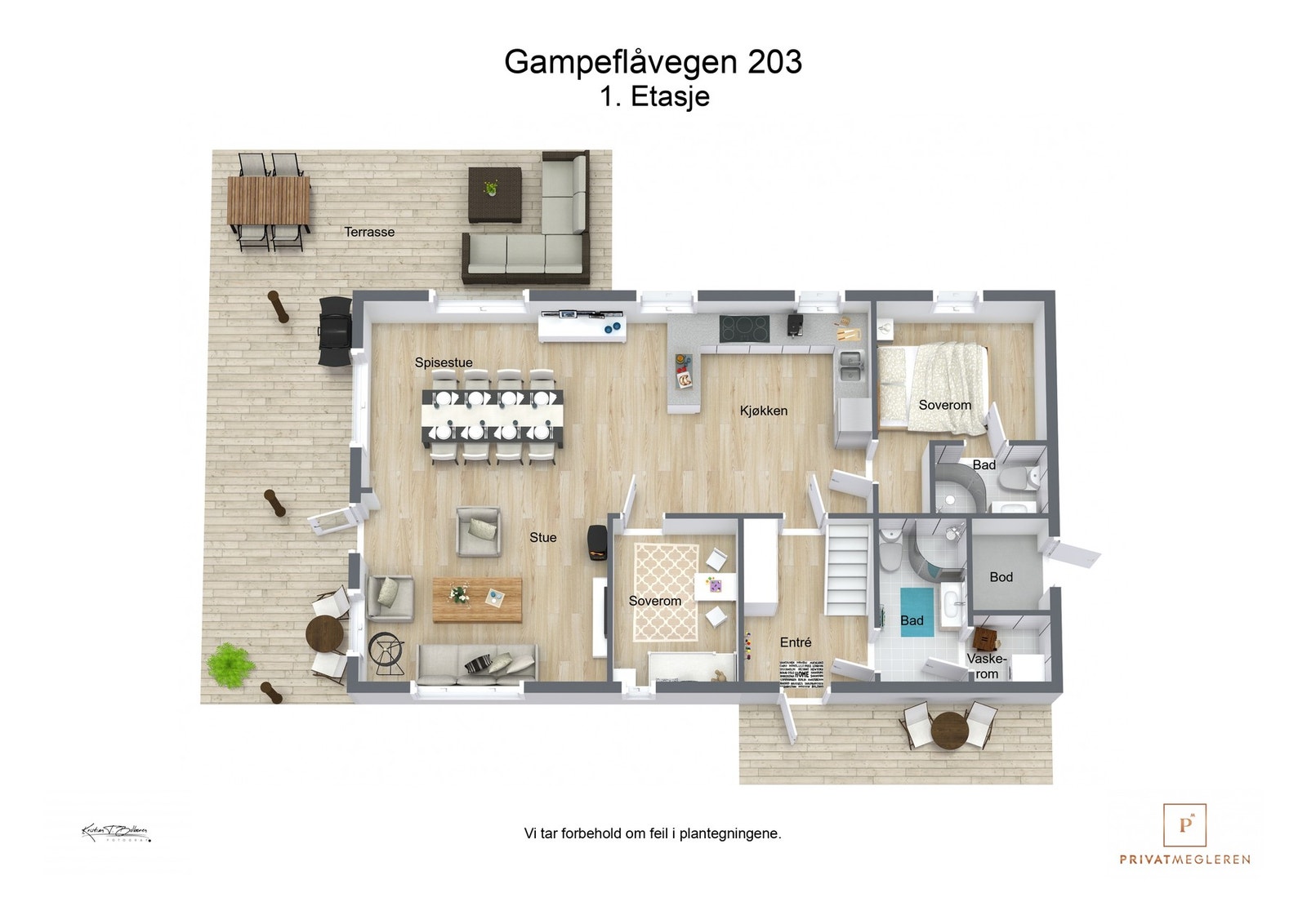 Plantegning 1. etasje Galleribilde