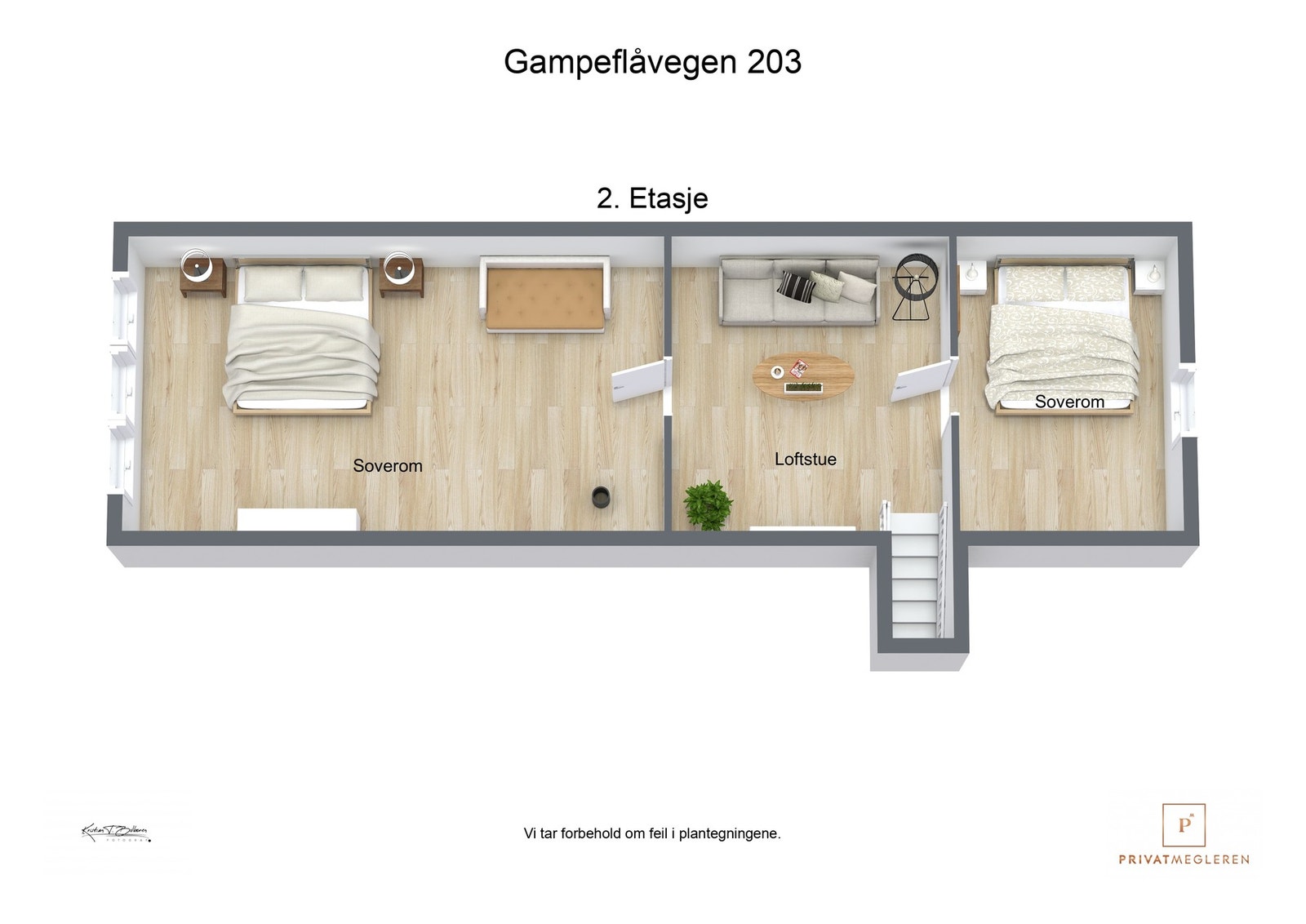 Plantegning 2. etasje Galleribilde