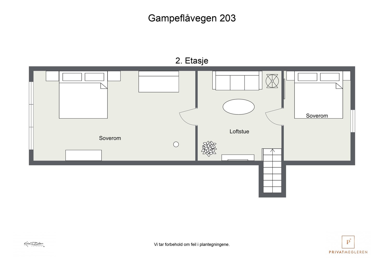 Plantegning 2. etasje Galleribilde