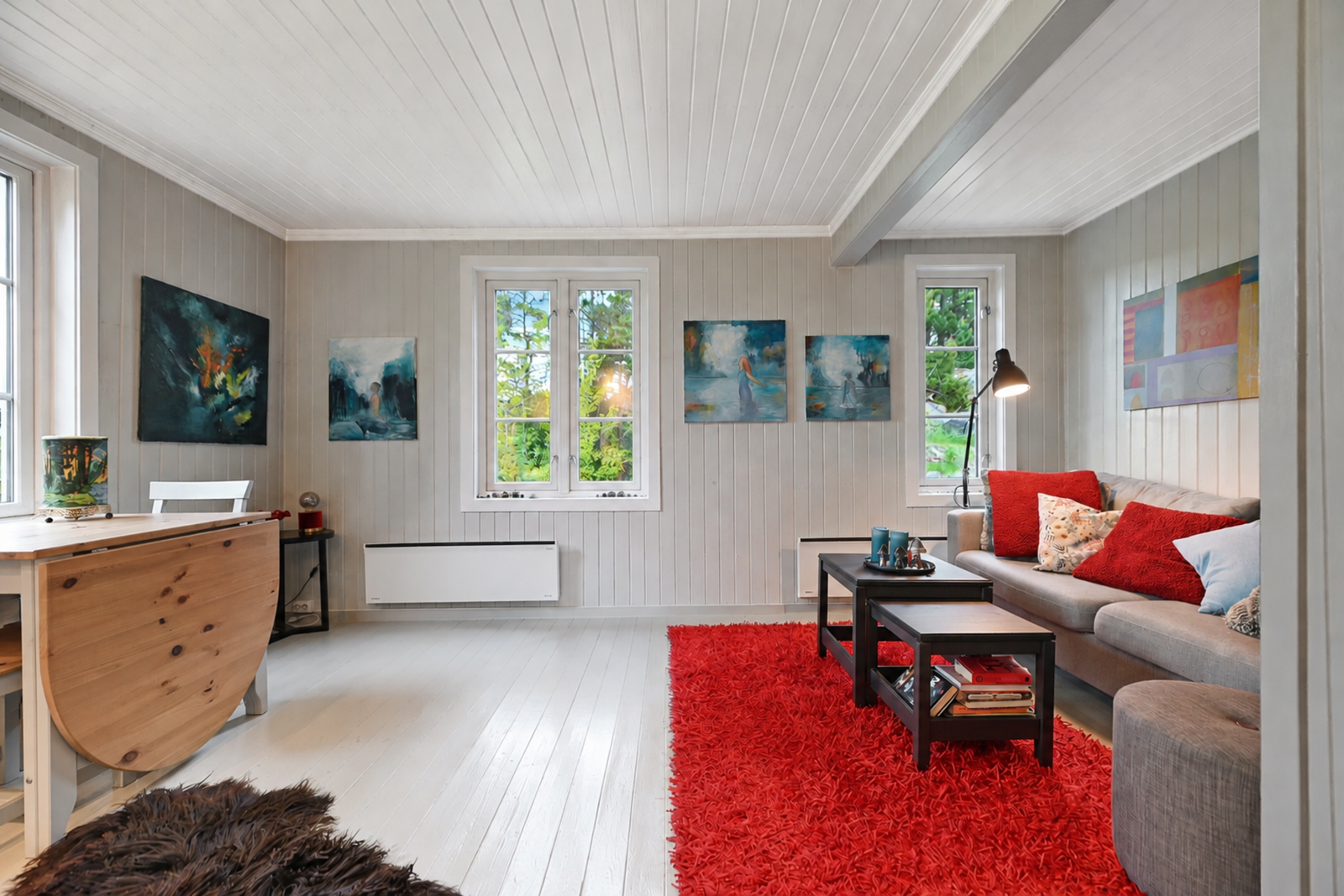 Stue i hytta Galleribilde