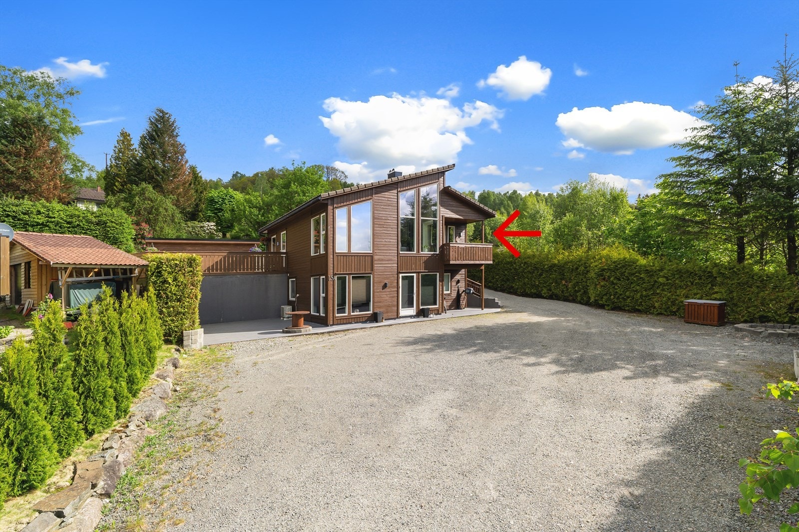 Øvre del av tomannsbolig fra 2012. Galleribilde