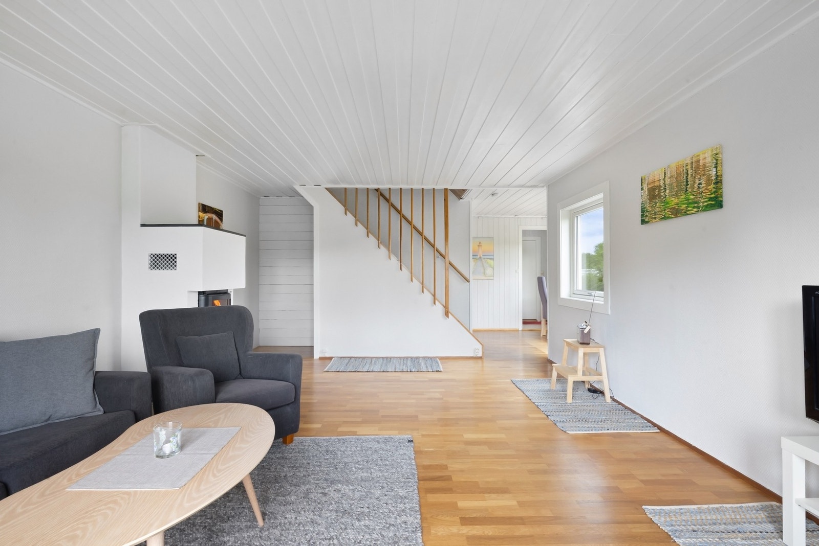 Det er også plass til spiseplass i stuen dersom det er ønskelig Galleribilde