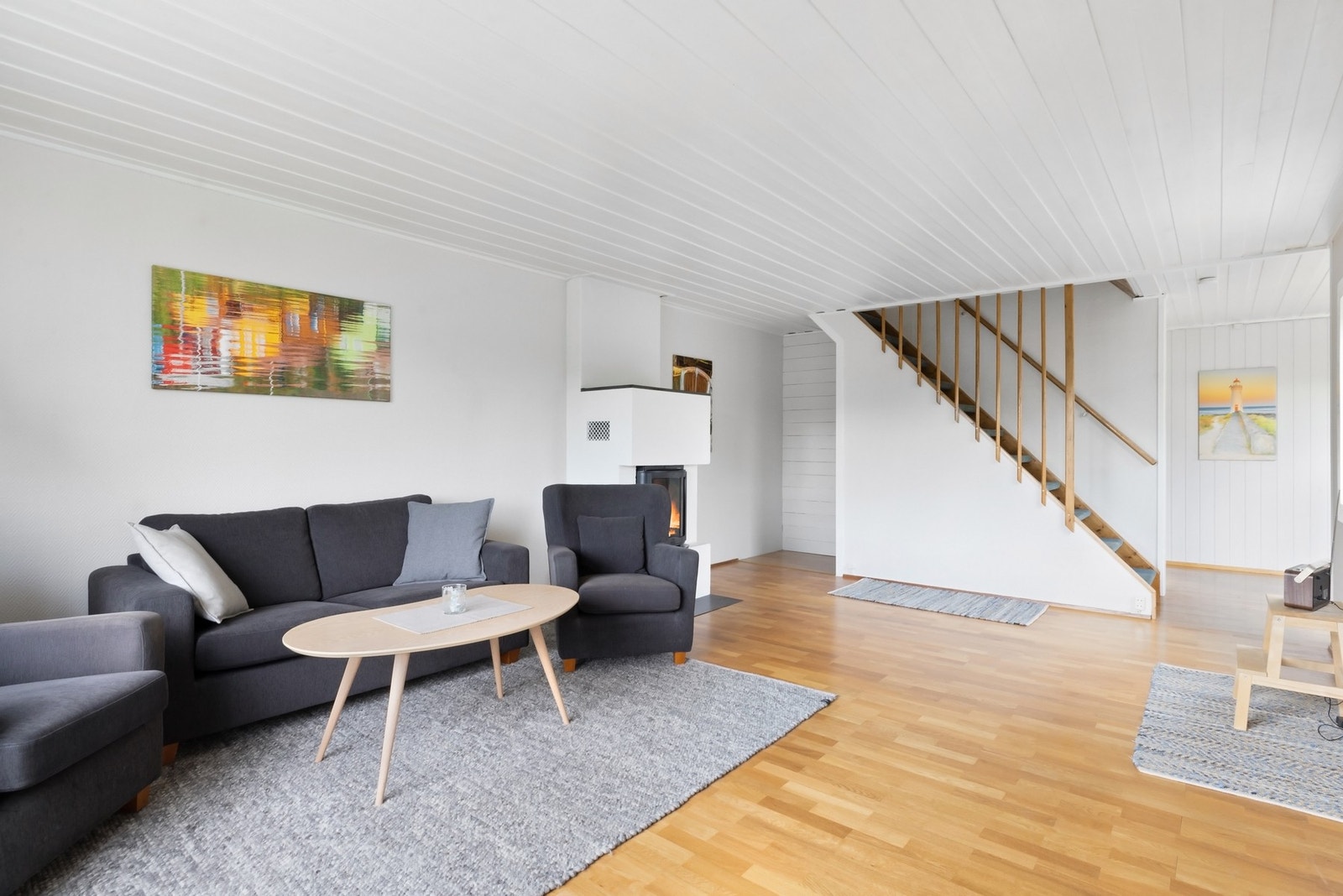 Stuen fremstår som lys og romslig Galleribilde