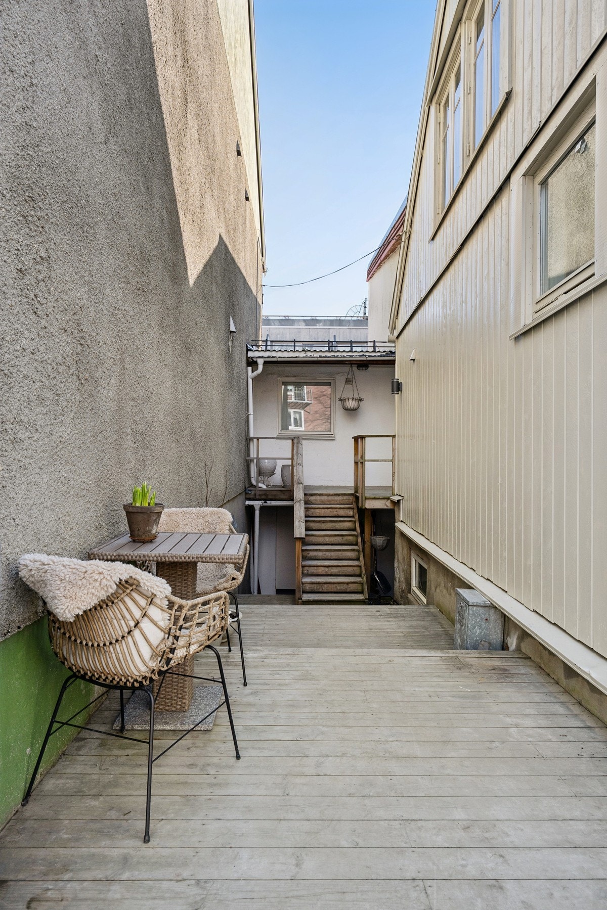 Hyggelig uteplass Galleribilde