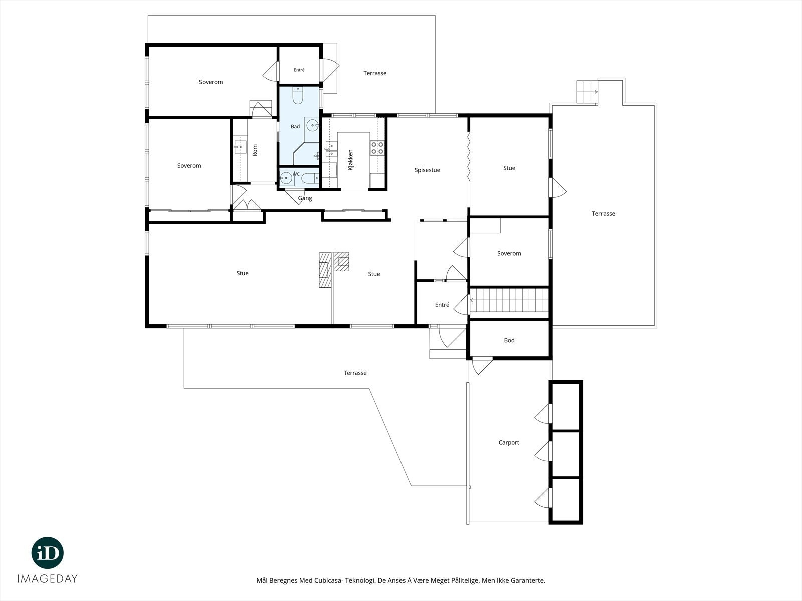 Plantegning - 1. etg. Galleribilde