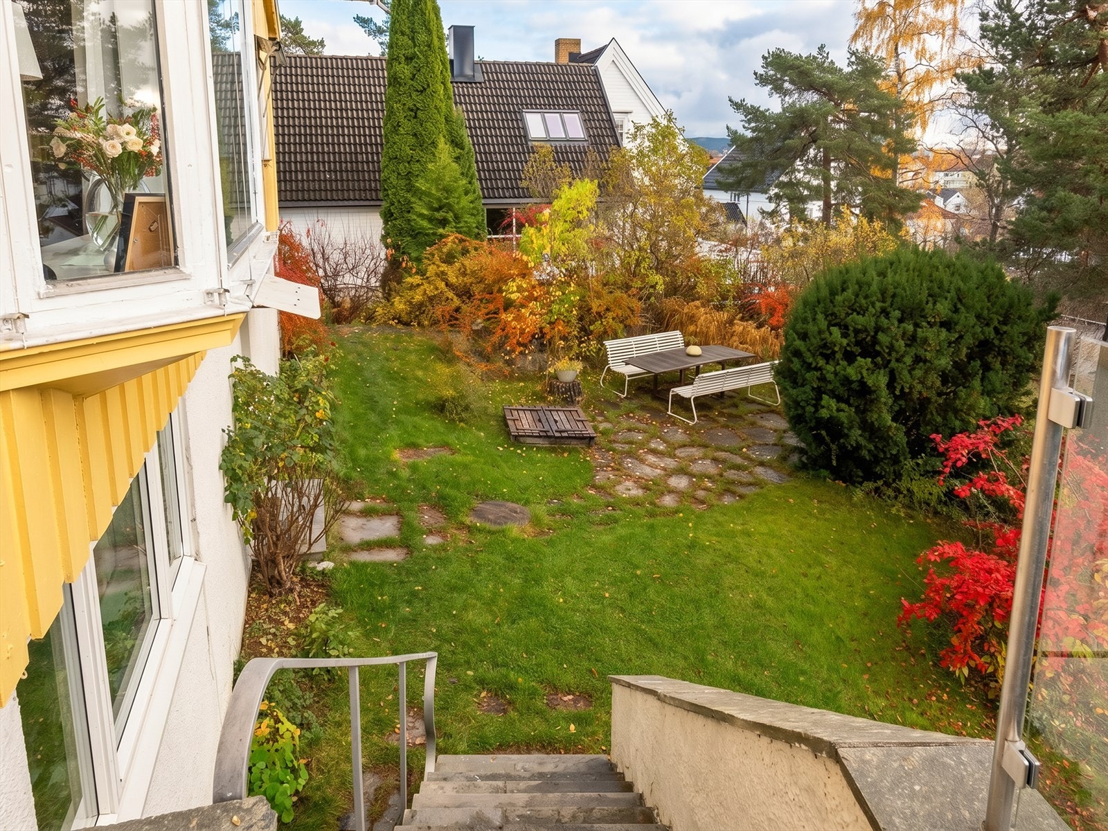 Hagen byr på flere hyggelige uteplasser og soner. Galleribilde