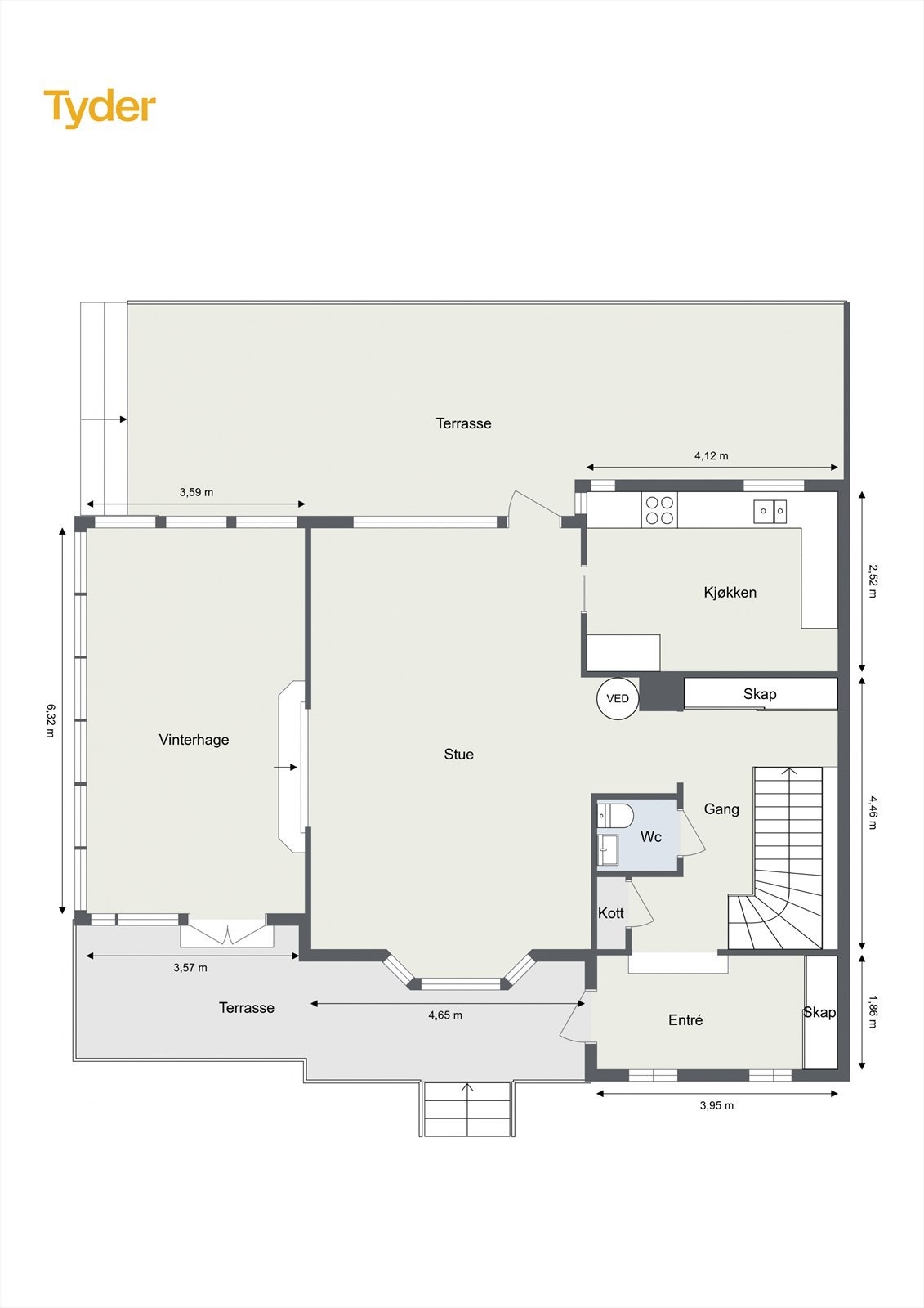 Planskisse 1.etasje Galleribilde