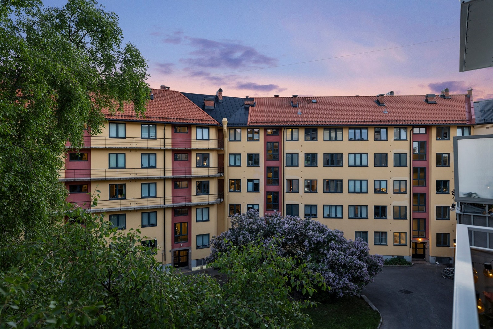 Utsyn fra balkongen Galleribilde